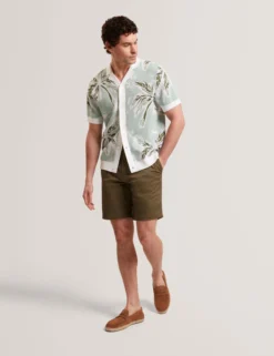 Slim Leg Stretch Cotton Chino Shorts