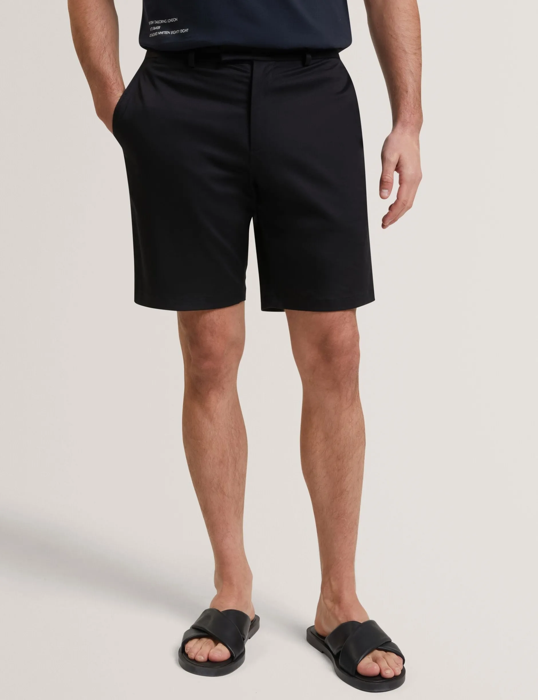 Slim Leg Stretch Cotton Chino Shorts