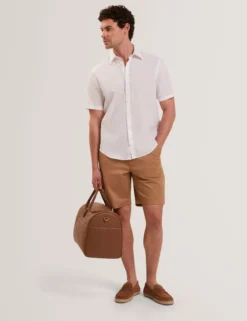 Slim Leg Stretch Cotton Chino Shorts