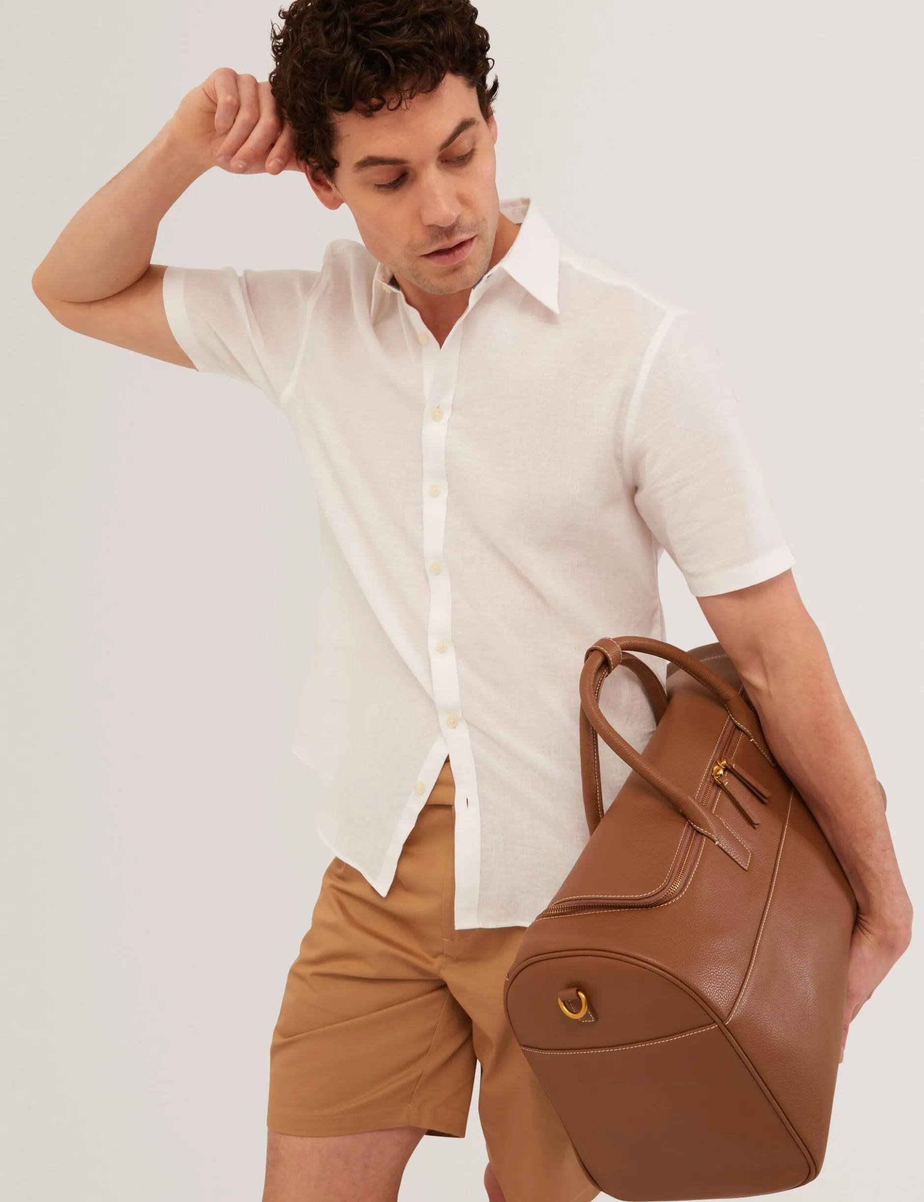 Slim Leg Stretch Cotton Chino Shorts