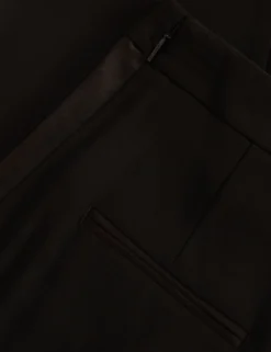 Smokinghose mit Satin-Details, schmal geschnitten