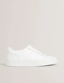 Sneaker mit genarbter Leder-Cupsohle