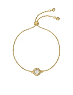 Solitär-Armband mit funkelndem Kristall, verstellbar