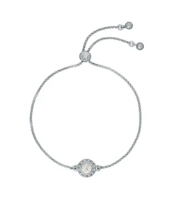 Solitär-Armband mit funkelndem Kristall, verstellbar