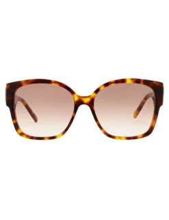 Sonnenbrille mit übergroßen quadratischen Hardware-Details