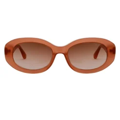 Sonnenbrille mit klobigem, ovalem Schleifendetail