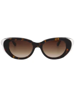 Sonnenbrille mit ovalem Schmetterlingsrahmen
