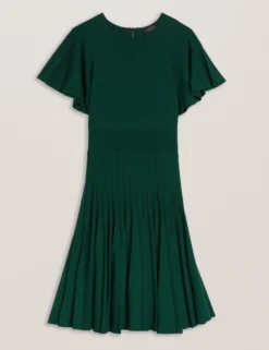 Strickkleid mit Engelsärmeln