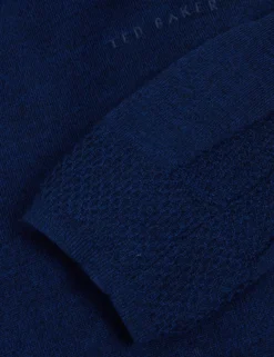 Strickpullover aus Merinowolle mit Reißverschlusskragen