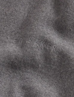 Strickpullover aus Merinowolle mit Reißverschlusskragen