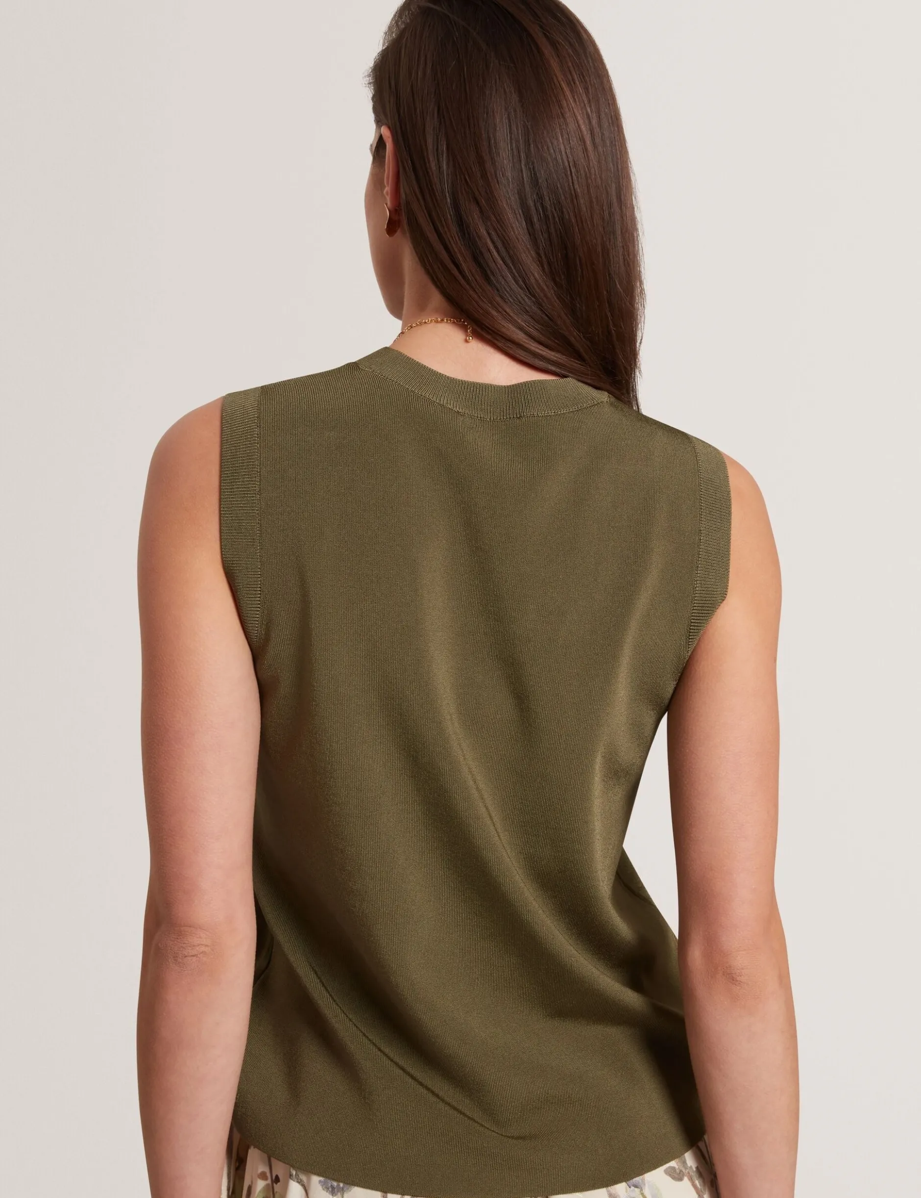 Stricktop mit Satin Vorderseite