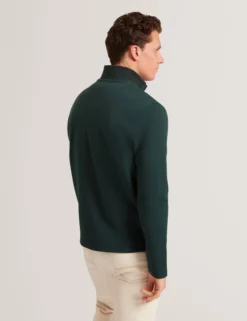Sweatshirt aus Stretch-Baumwolle mit Reißverschlusskragen