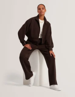 Sweatshirt mit Stehkragen und Reißverschluss