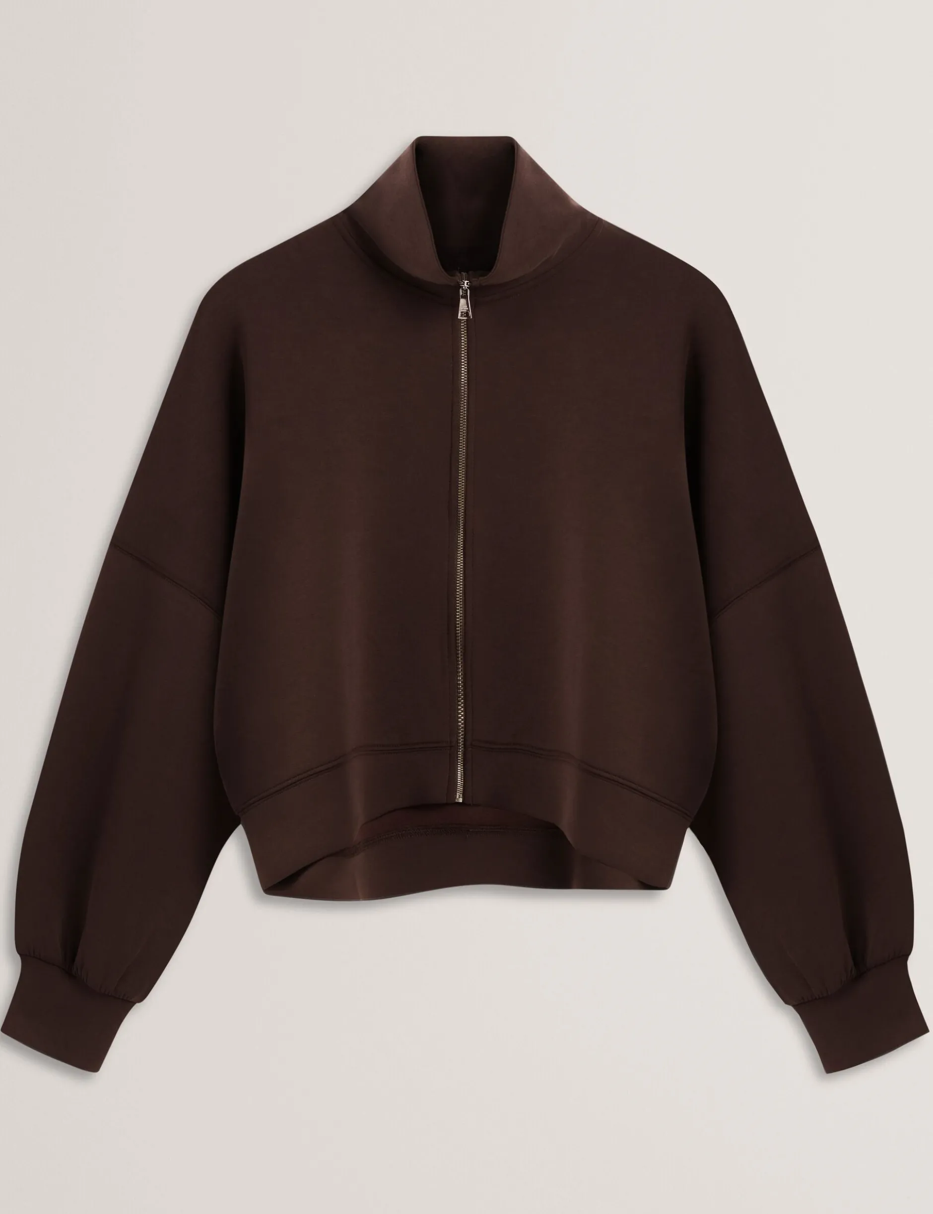 Sweatshirt mit Stehkragen und Reißverschluss