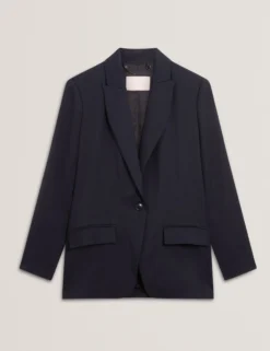 Taillierter Blazer aus Wollmischgewebe
