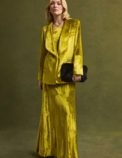 Taillierter Oversize-Blazer aus Samt