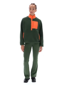 Thermojacke aus Borg-Fleece mit hohem Kragen zum Überziehen
