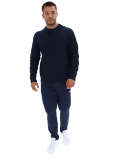 Trainings-Sweatshirt mit geprägtem Logo und Rundhalsausschnitt