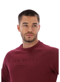 Trainings-Sweatshirt mit geprägtem Logo und Rundhalsausschnitt