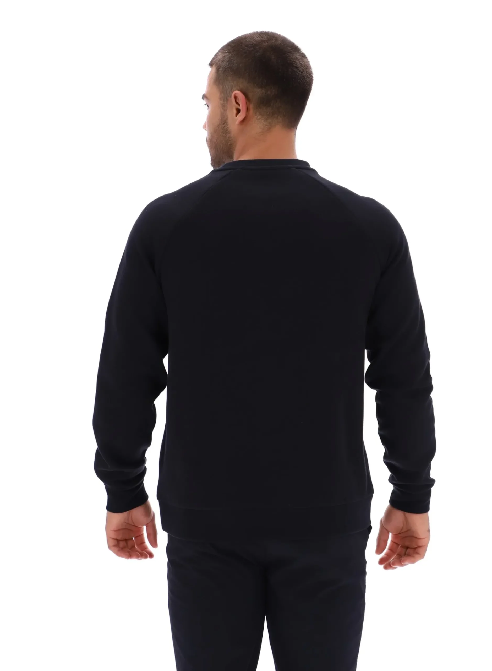 Trainings-Sweatshirt mit geprägtem Logo und Rundhalsausschnitt