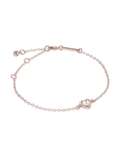 Verstellbares Armband mit Kristallherz