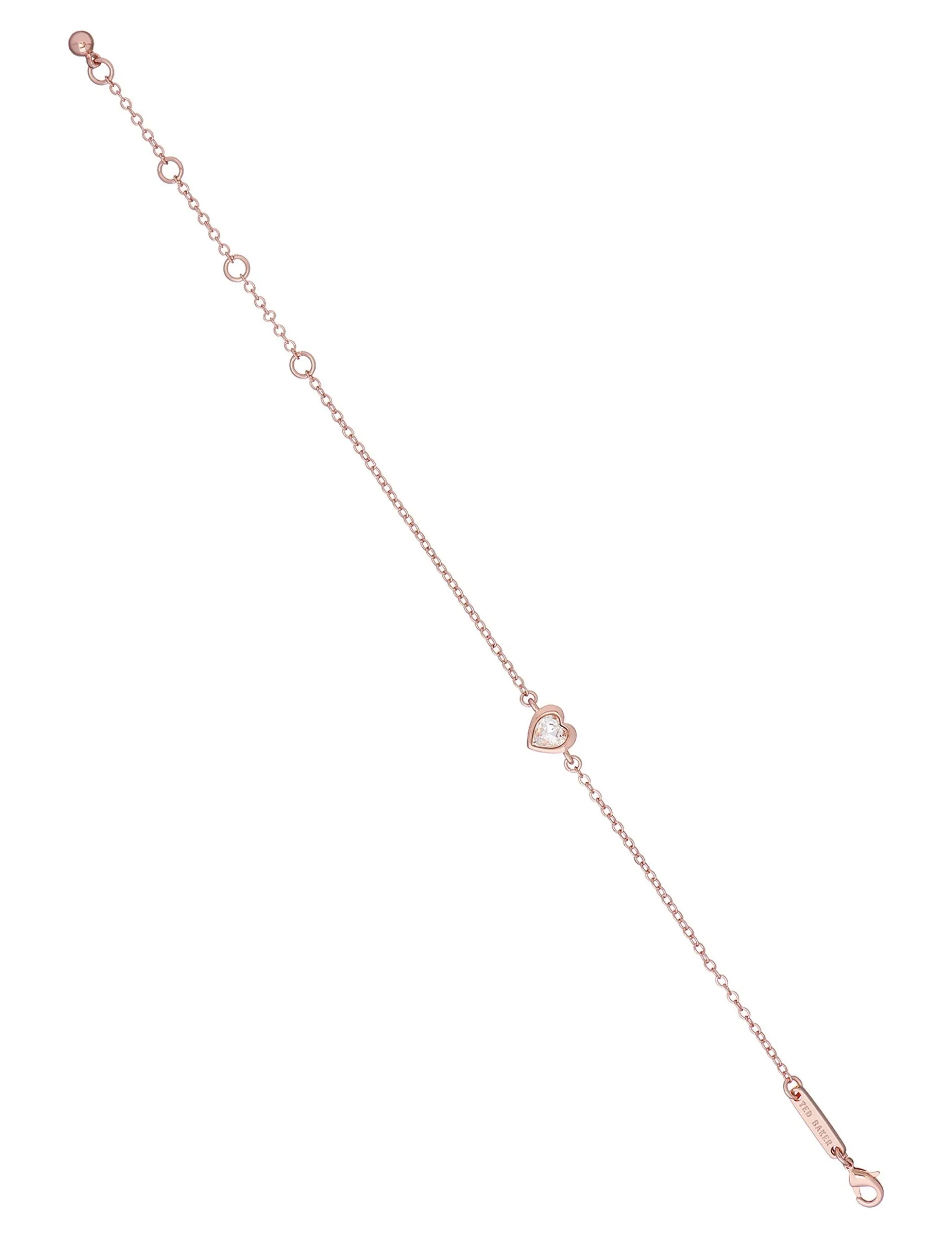 Verstellbares Armband mit Kristallherz