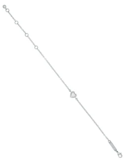 Verstellbares Armband mit Kristallherz