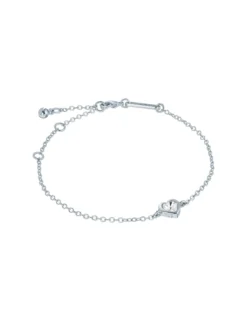 Verstellbares Armband mit Kristallherz