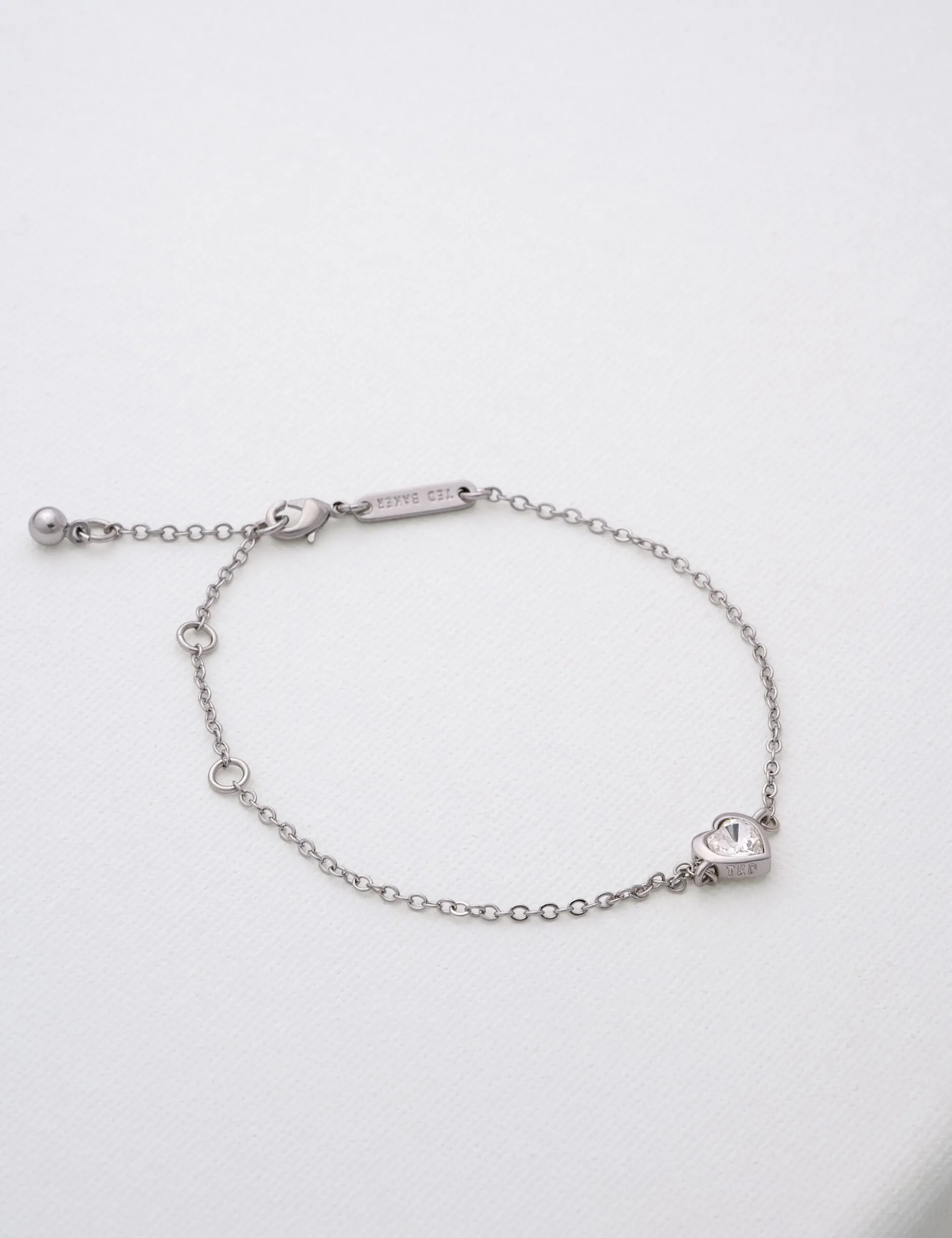 Verstellbares Armband mit Kristallherz