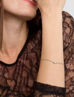 Verstellbares Mini-Kristallherz-Armband