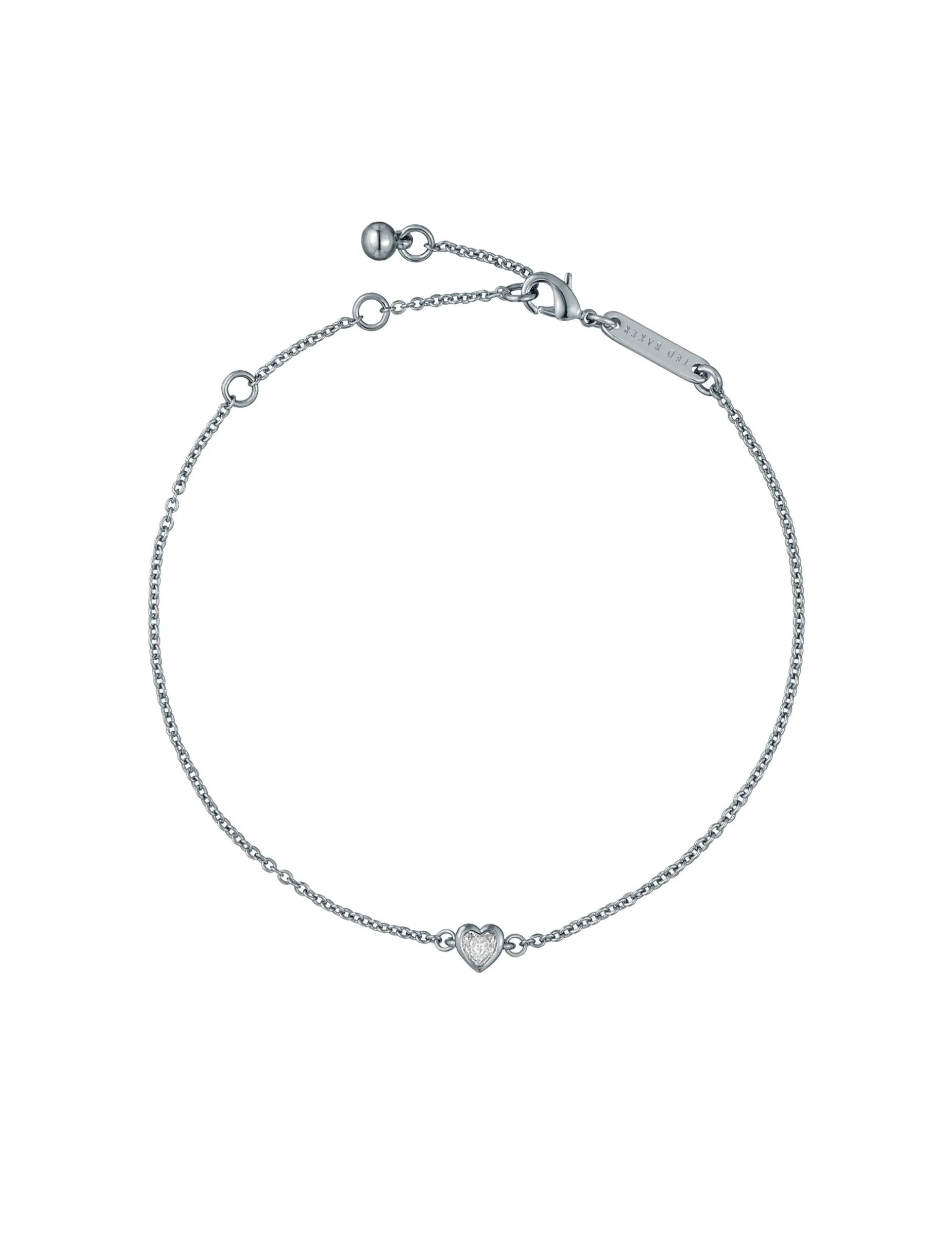 Verstellbares Mini-Kristallherz-Armband