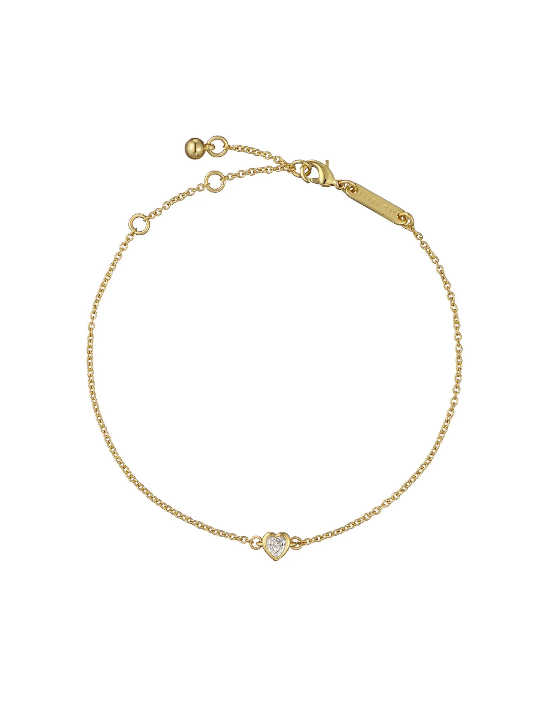 Verstellbares Mini-Kristallherz-Armband