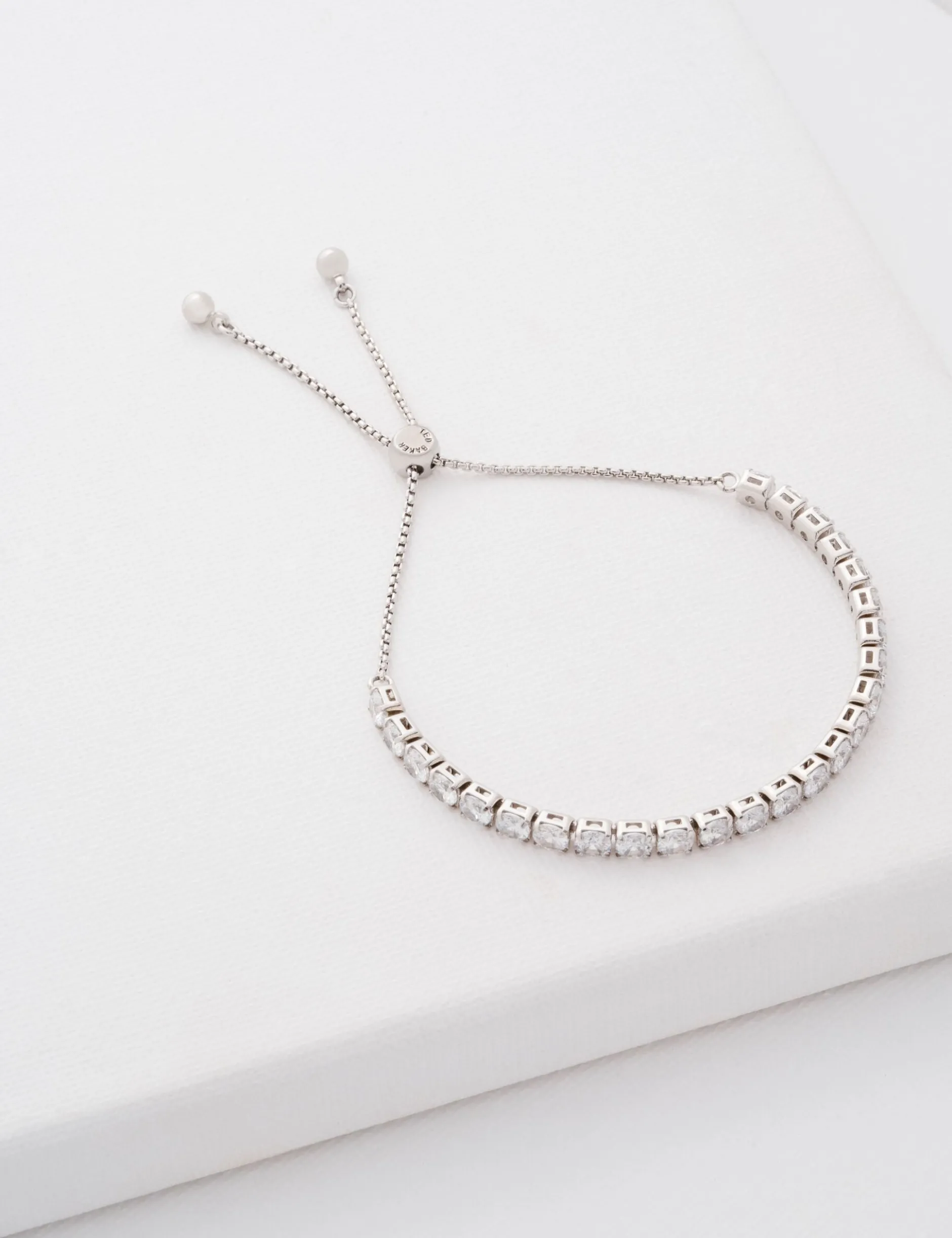 Verstellbares Tennisarmband aus Kristall