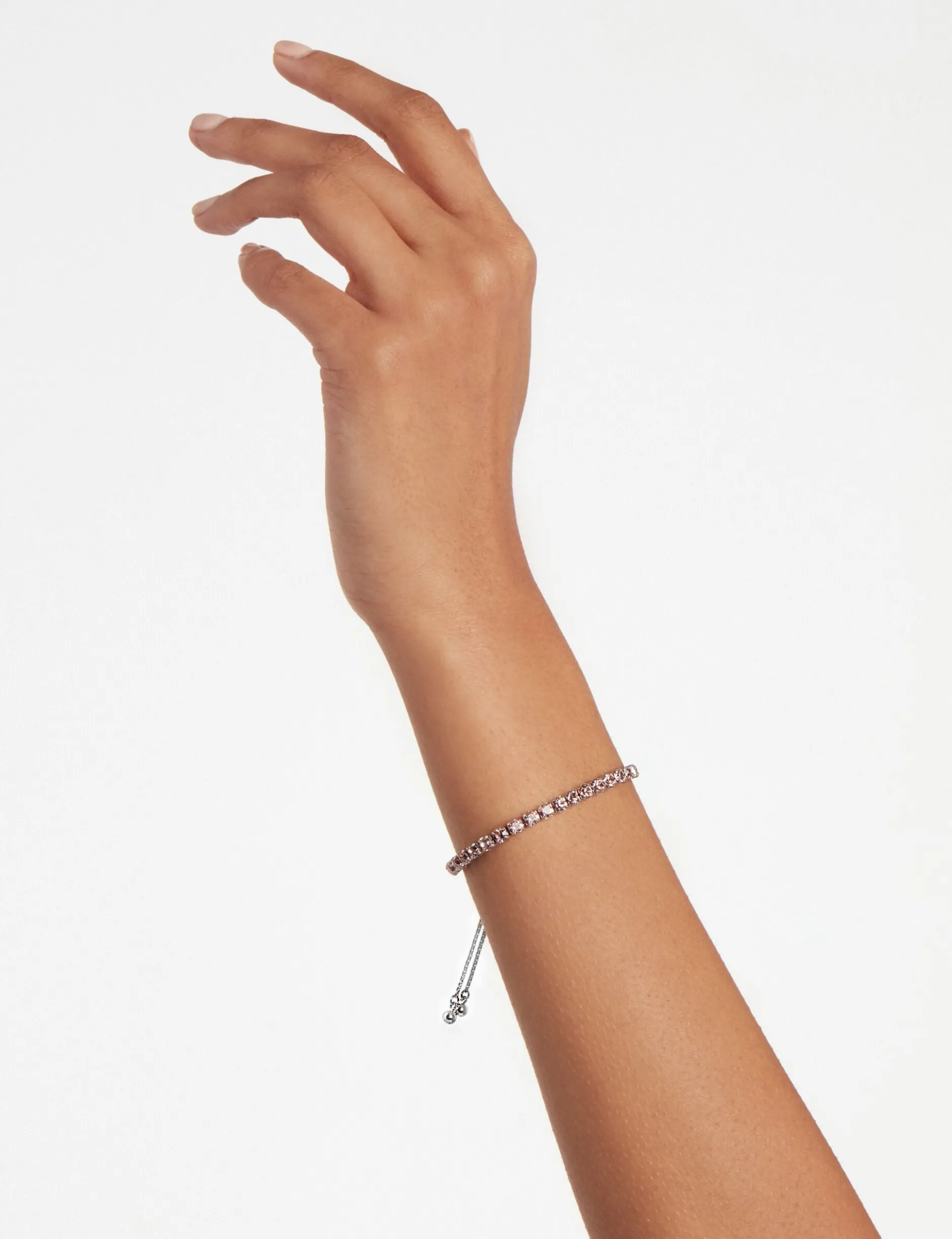 Verstellbares Tennisarmband aus Kristall