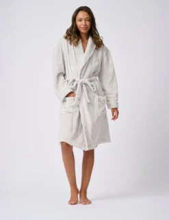 Weiches Fleece-Gürtelkleidchen