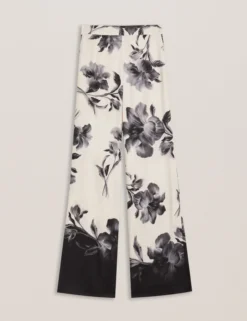 Weite Schlupfhose mit Blumenmuster