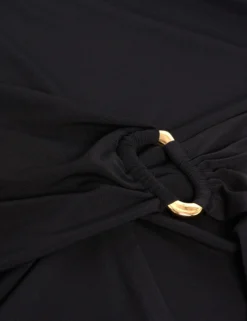 Wickelkleid aus Jersey mit langen Ärmeln, Midi-Länge