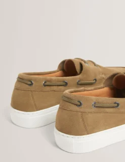 Wildleder-Bootsschuhe mit Cupsohle