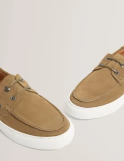 Wildleder-Bootsschuhe mit Cupsohle