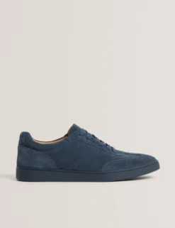Wildleder-Sneaker mit niedrigem Schaft