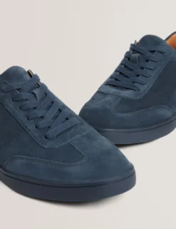 Wildleder-Sneaker mit niedrigem Schaft