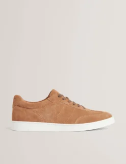 Wildleder-Sneaker mit niedrigem Schaft