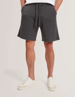 Wollstrick-Shorts mit geradem Bein