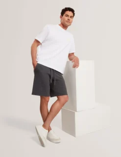 Wollstrick-Shorts mit geradem Bein