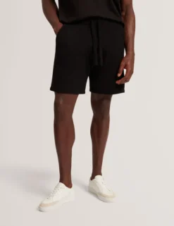 Wollstrick-Shorts mit geradem Bein