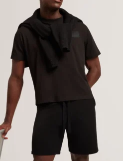 Wollstrick-Shorts mit geradem Bein