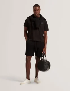 Wollstrick-Shorts mit geradem Bein