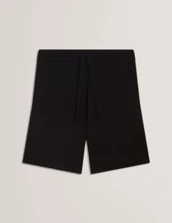 Wollstrick-Shorts mit geradem Bein