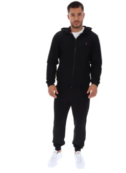 Zip-Up Piquet Tracksuit Hoodie