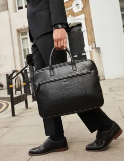 15-Zoll-Laptoptasche aus genarbtem Kunstleder